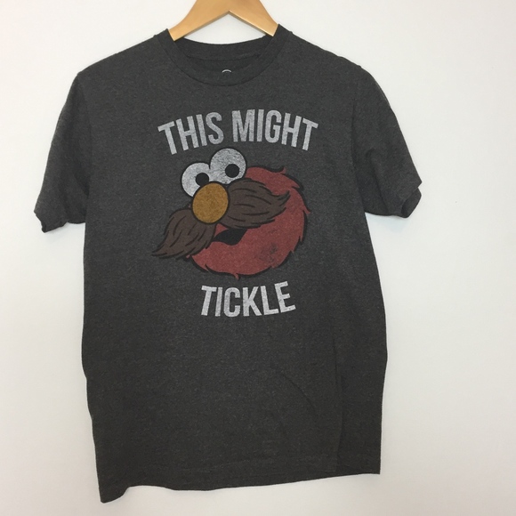 Sesame Street Other - Men's Funny Elmo Mustache T-Shirt Size Medium